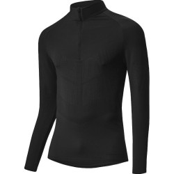 Löffler Menn Midlayer Pace Hybrid Transtex svart